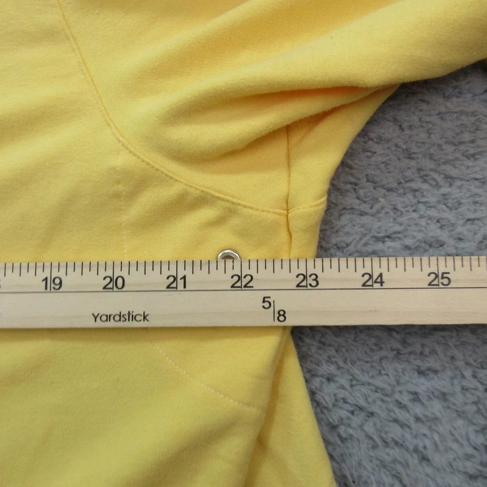 Sag Harbor Sport Women's‎ Yellow Hooded Snap Front Jacket  XLarge Cotton Blend